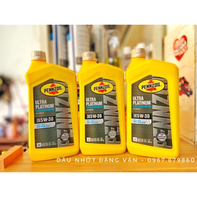 Nhớt tay Ga siêu cao cấp Pennzoil Ultra Platinum 5W30 nhập Mỹ chính hãng