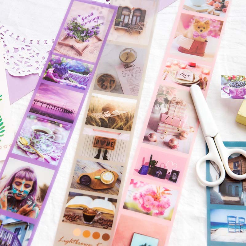 Sticker phong cảnh dễ thương đầy màu sắc Be Tiny