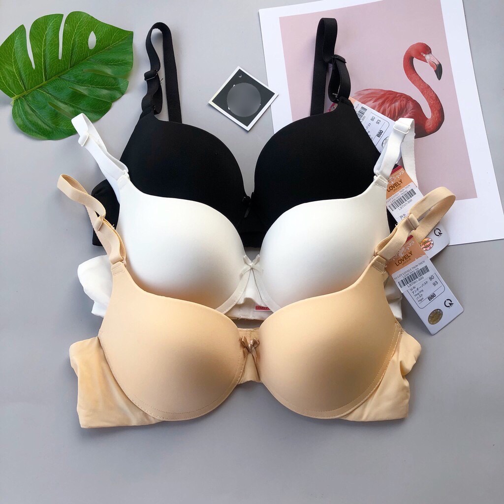 Áo ngực Lovely mút vừa 3cm chất thun lạnh siêu mát không lằn vân áo 176T