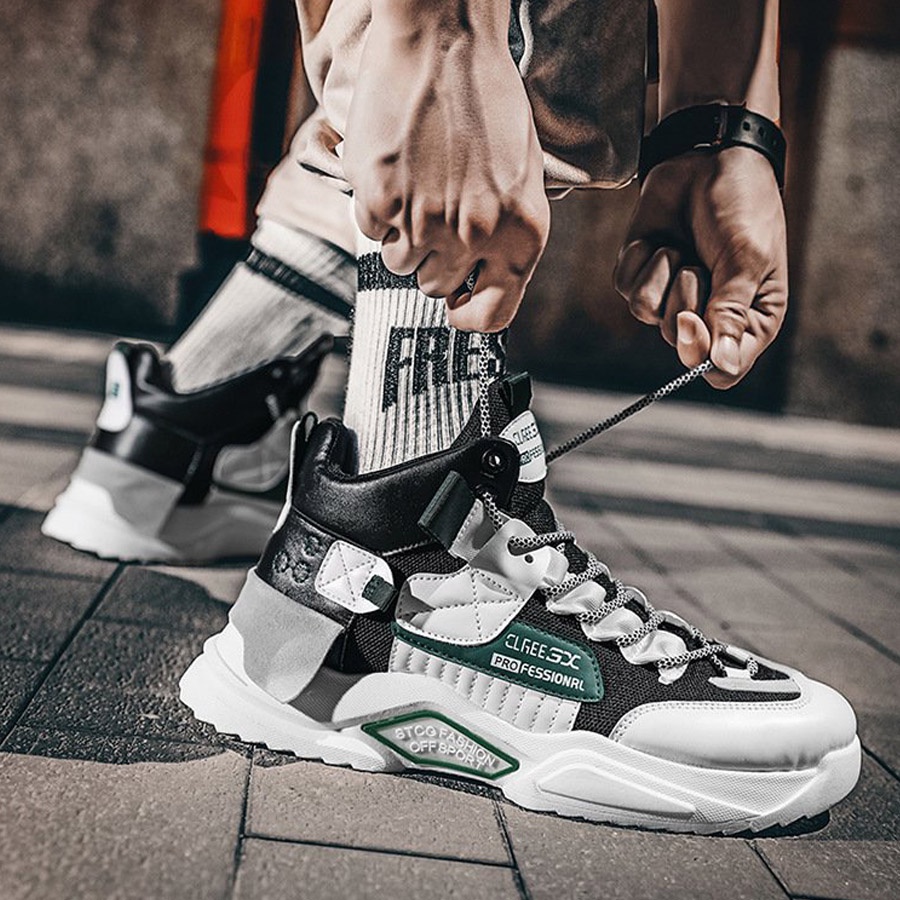 Giày sneaker cổ cao nam TL948 Shop Thành Long chuyên giày thể thao nam | BigBuy360 - bigbuy360.vn