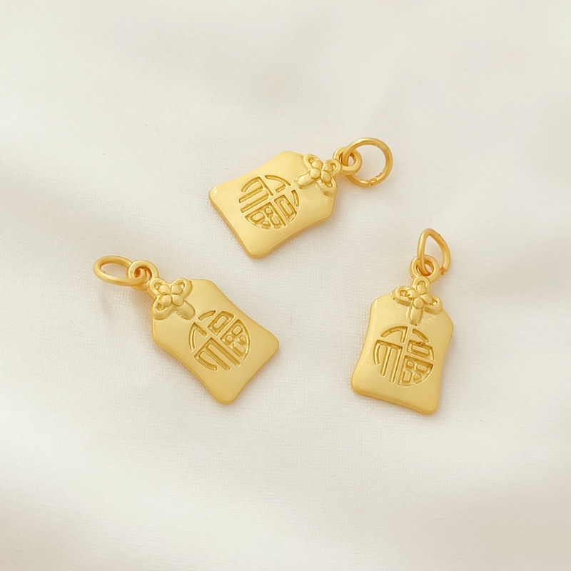 Thẻ Màu Vàng Kim Hình Hoa Đào Nở Dùng Làm Vòng Tay / Dây Chuyền DIY