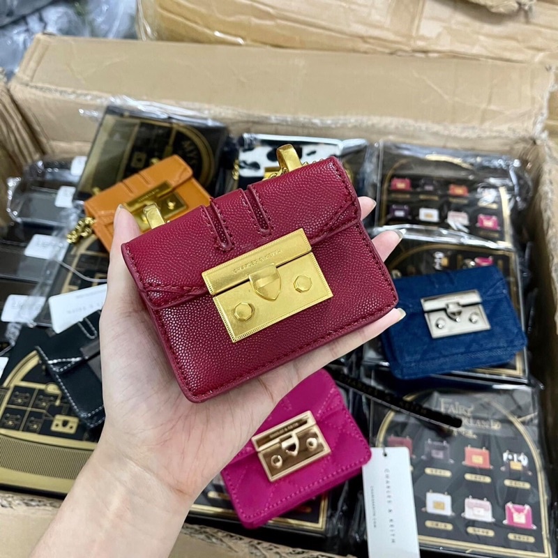 Có Sẵn 8 Màu - Túi Đeo Chéo Cnk Quỳnh Mini Full box