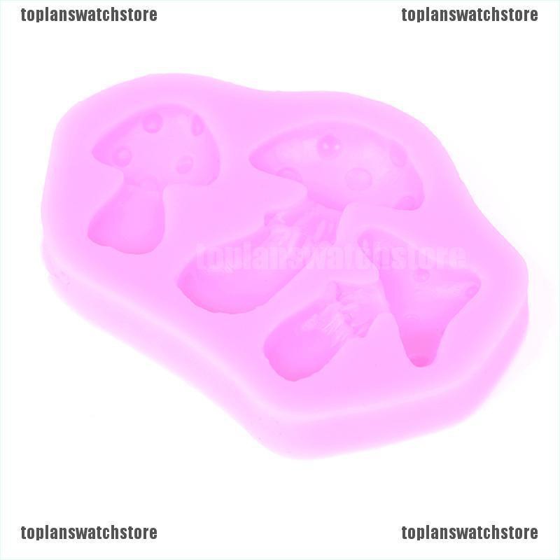 Khuôn silicone Tạo Hình Nấm 3d Trang Trí Bánh diy