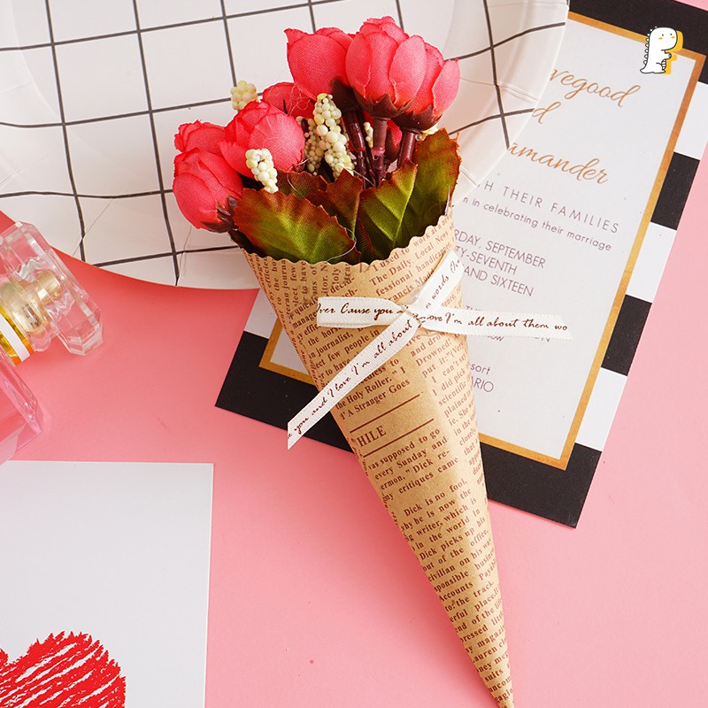 Bó hoa giả trang trí