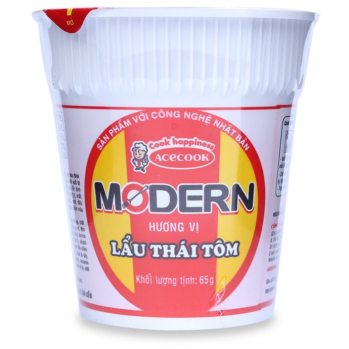 [MẪU MỚI] Mì ly Modern hương vị lẩu thái tôm 65g | BigBuy360 - bigbuy360.vn