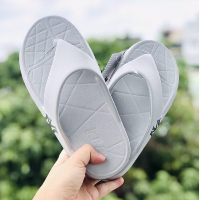 Dép kẹp đúc NY xám nam nữ