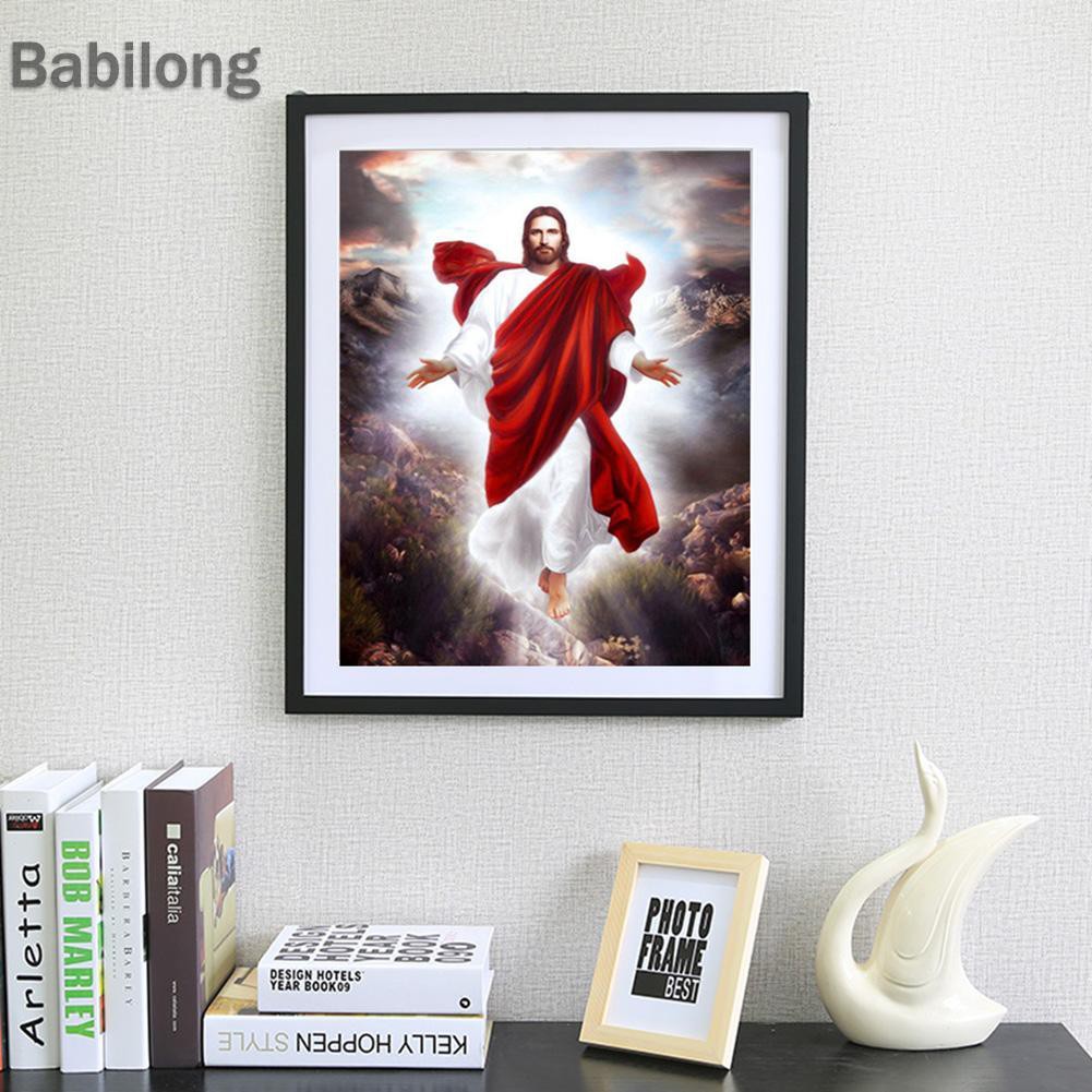 Set tranh đính đá 5d hình chúa Giêsu độc đáo DIY