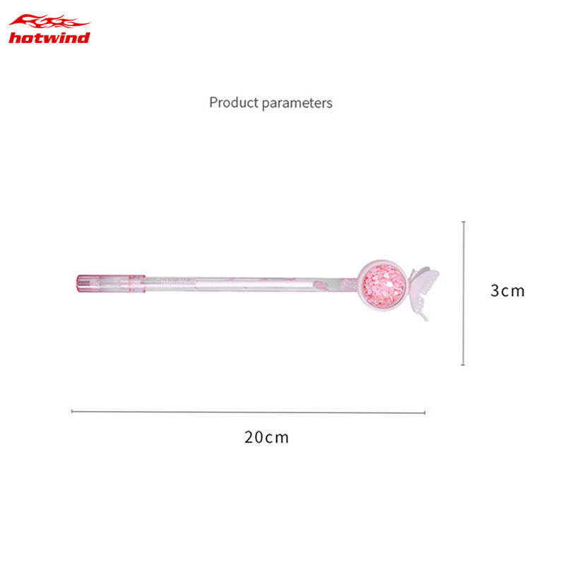 Bút mực gel ký tên kiểu bươm bướm hoạt hình đính kim sa đuổi muỗi được đáng yêu