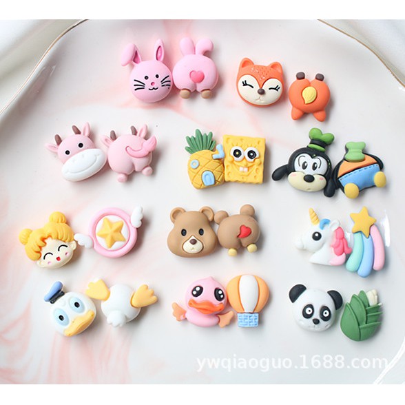 Charm các nhân vật Cartoon Network PII trang trí vỏ ốp điện thoại, dán Jibbitz, DIY