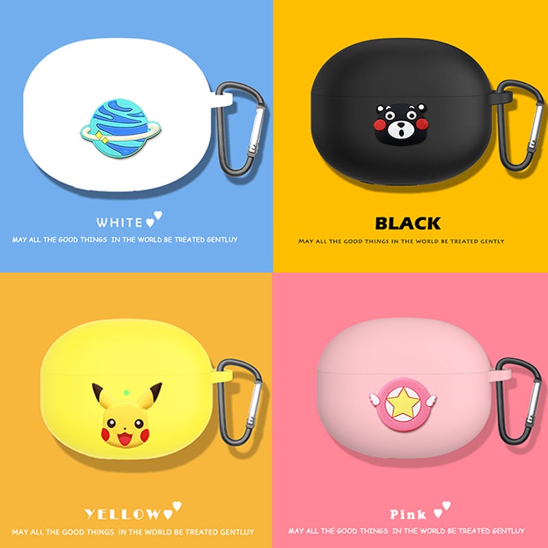 Vỏ Bảo Vệ Hộp Sạc Tai Nghe Redmi Buds 4 Pro Hình Pikachu &amp; Snoopy