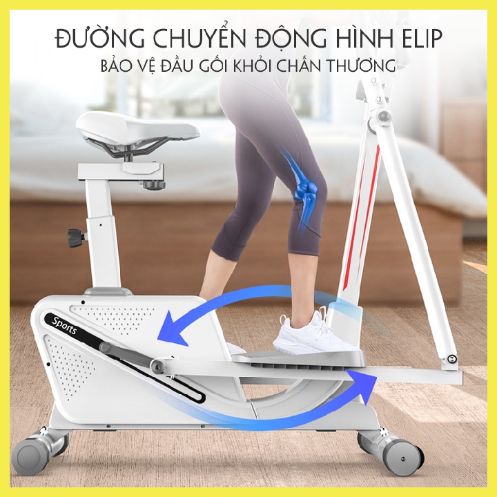 Xe Đạp Thể Dục Toàn Thân, Máy Chạy Bộ Trên Không Tại Nhà, Phòng Gym,Giúp Giảm Cân ,Giảm Mỡ Bụng Hiệu Qủa