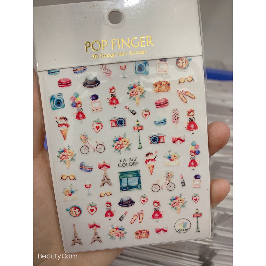 sticker trang trí nail