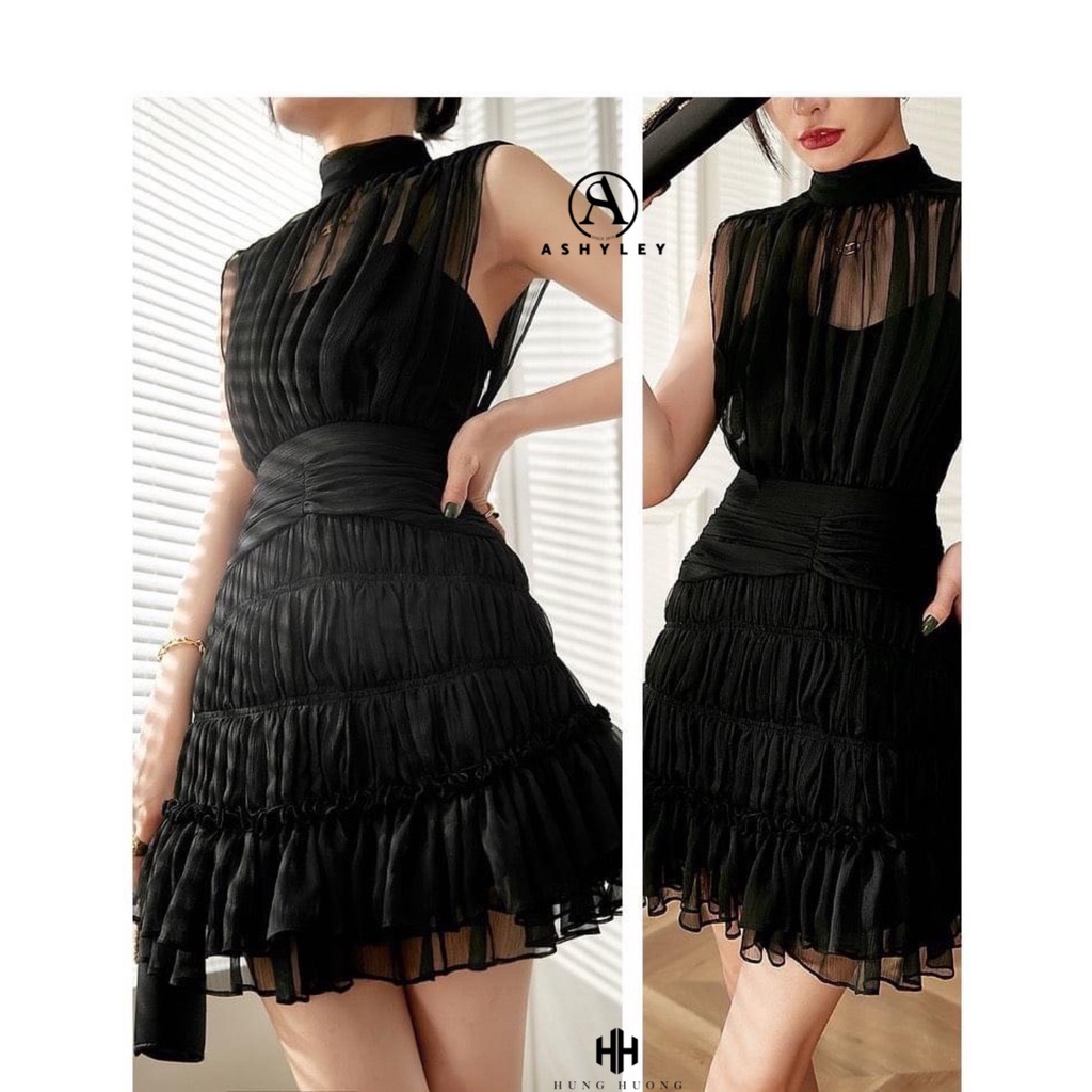 VÁY TƠ NHÚN TẦNG XOÈ SIÊU XINH