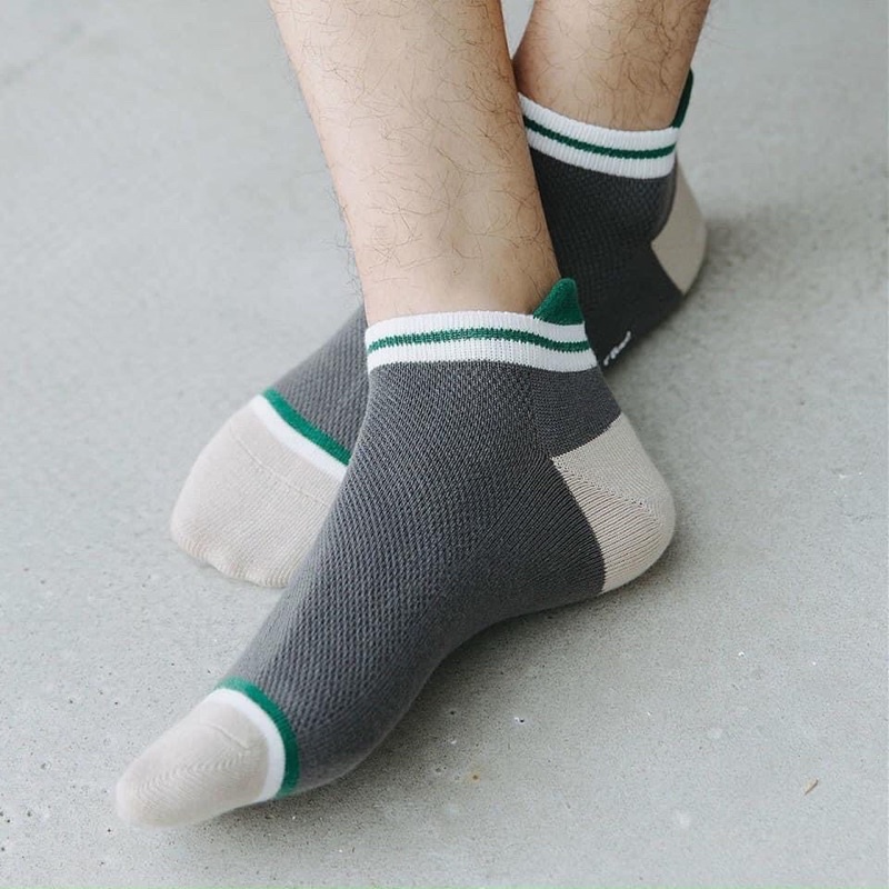 10 Đôi tất cotton len trong túi zip hàng đẹp