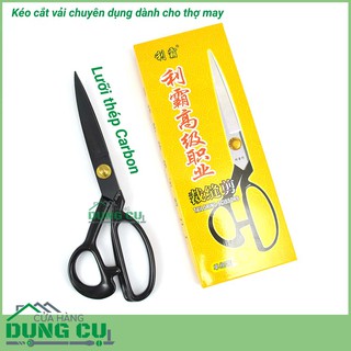 Kéo cắt vải thợ may 9 inch lưỡi thép carbon cao cấp