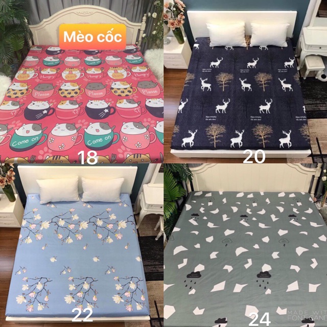 Ga chống thấm cotton, bảo vệ đệm. Inbox chọn mẫu