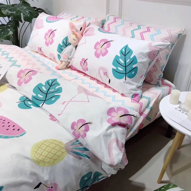 FREESHIP 99K TOÀN QUỐC_MẪU BÁN CHẠY NHẤT- SET CHĂN GA GỐI COTTON POLY. Bo chun mọi kích thước