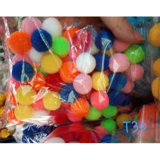 Pompom màu sắc cỡ trung/nhỏ vừa