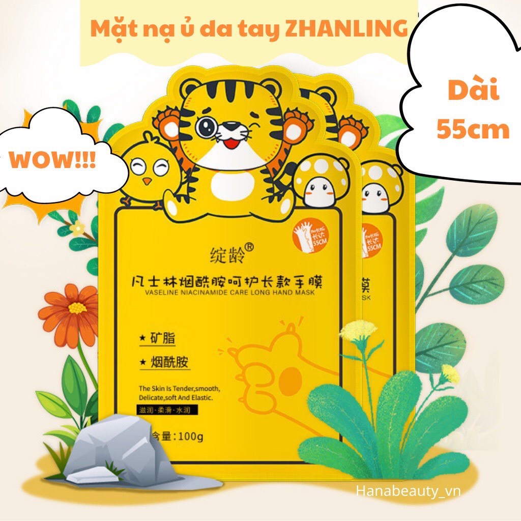 Mặt Nạ Ủ Da Tay 55cm Dưỡng Trắng Mịn Màng Chống Lão Hóa ZHANLING nội địa Trung | BigBuy360 - bigbuy360.vn