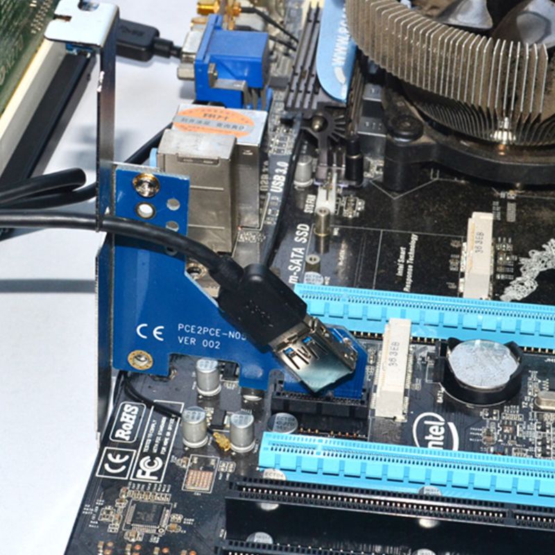 Card Mở Rộng PCI-E Express X1 Sang Dual PCI Kèm Dây Cáp USB Cho WIN2000 / XP / Vista / Win7 / Win8 / LINUX Thẻ