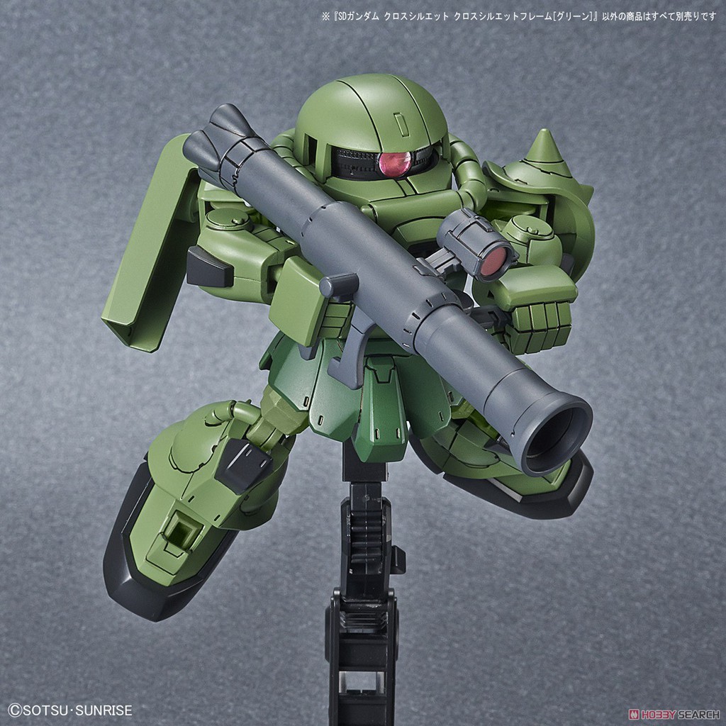 Mô hình lắp ráp SD Gundam CS Frame Green Bandai