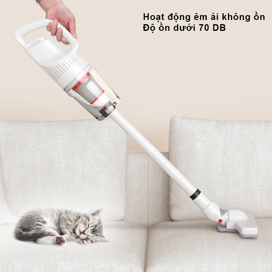 Máy hút bụi cầm tay không dây Rowanto Vacuum  sử dụng pin sạc, hút giường nệm, sofa, xe hơi 22000PA