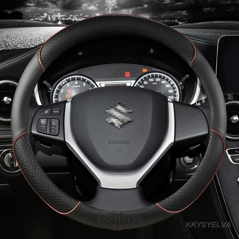 Bọc Vô Lăng Xe Hơi 38cm 15" Cho Suzuki Alivio/Ciaz Baleno Celerio Jimny SX4 S-Cross Grand Vitara Aerio Kizashi Liana