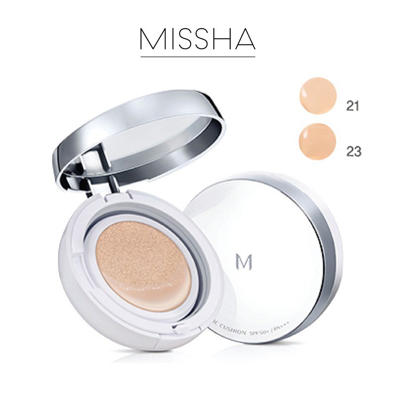 MISSHA PHẤN NƯỚC M MAGIC CUSHION SPF50+ PA+++ PHIÊN BẢN MỚI 15G 2 TONE MÀU