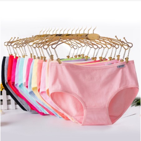 Women's multicolor cotton high waist panties