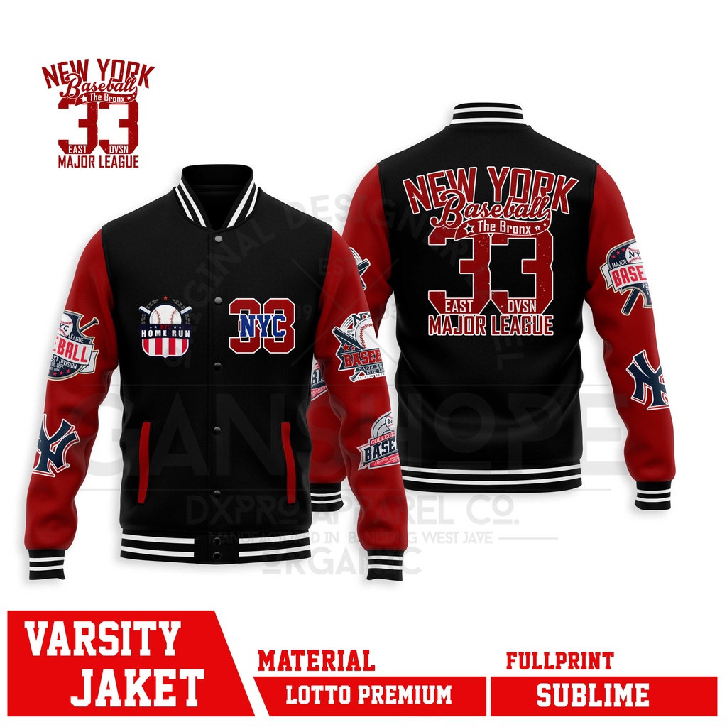 MLB Áo khoác bóng chày Unisex BASEBALL VARSITY