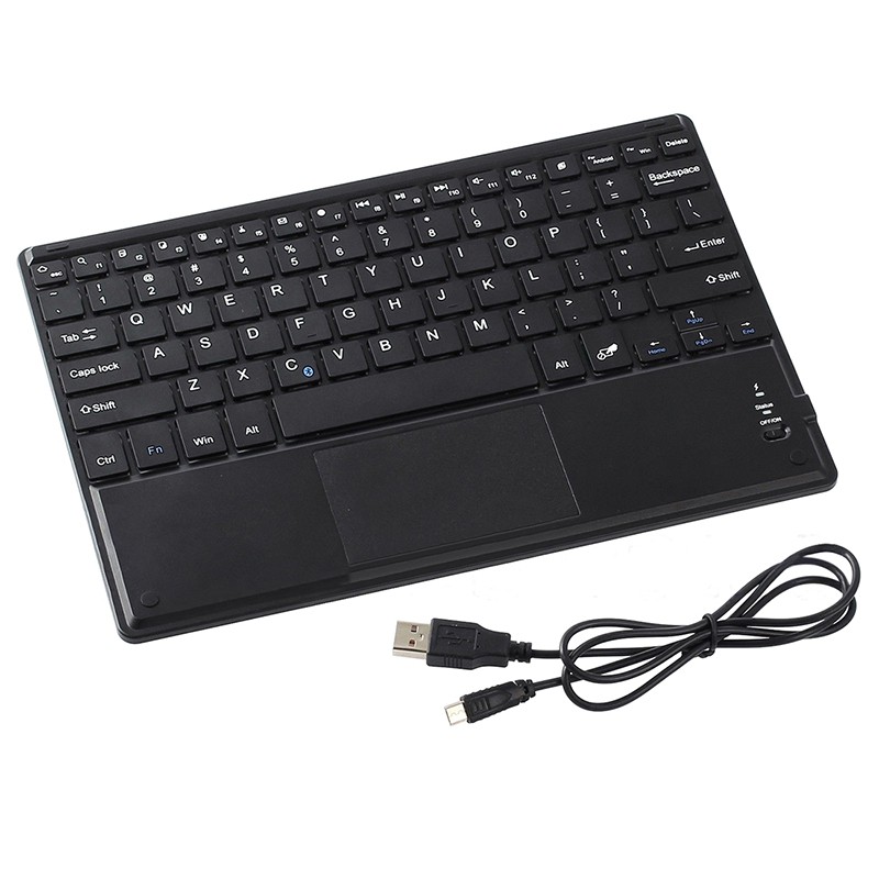 Bàn Phím Qwerty Bluetooth Không Dây 10 &quot;+ Cảm Ứng Cho Windows Android Mac