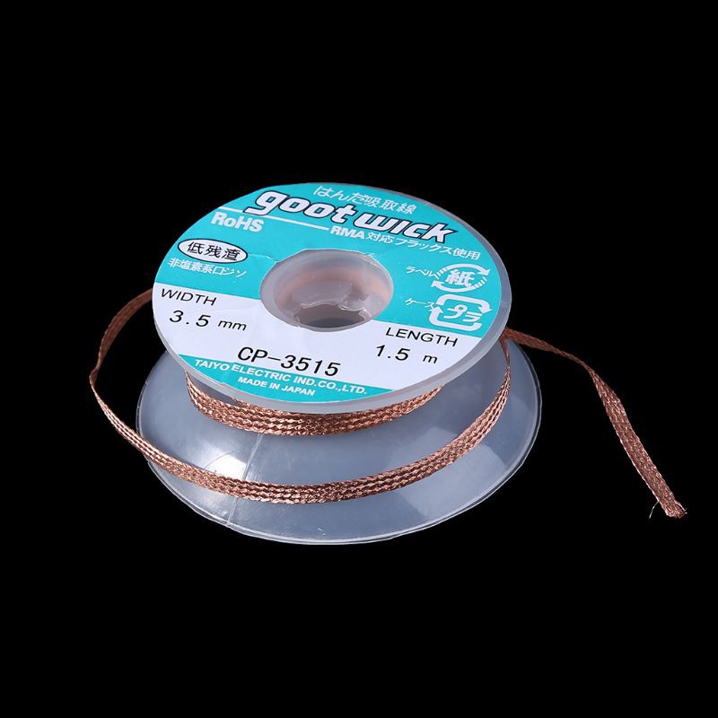 JoJo♥Hot Selling Useful 5 ft 3.5mm Desoldering Braid Solder Remover Wick CP-3515