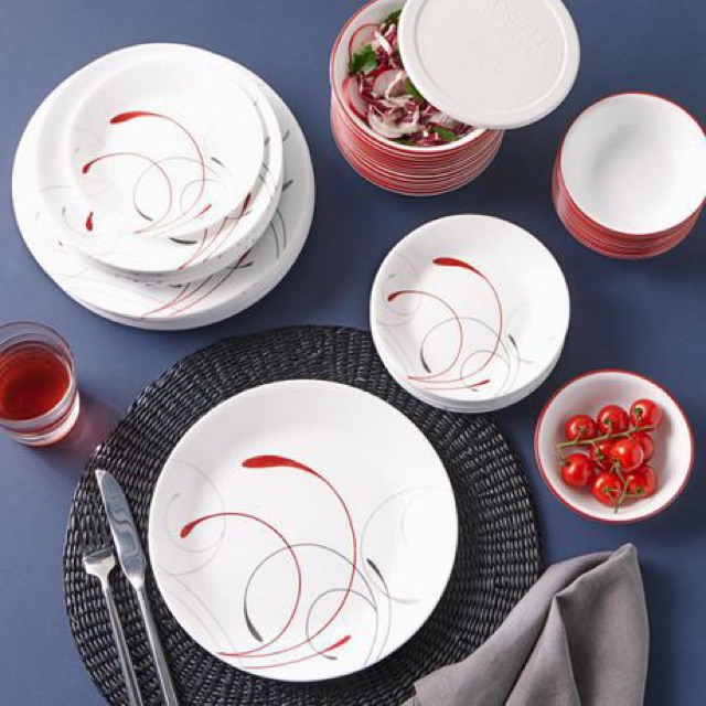 Dĩa thuỷ tinh Mỹ Splendor Crown Corelle 7709-7710 (21.6cm-27cm)