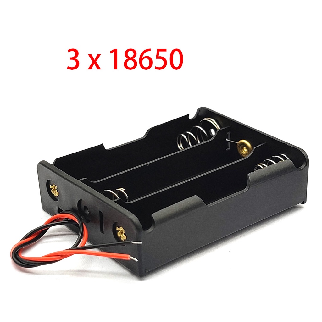 Hộp Đựng Pin 18650 1/2/3/4 Ngăn DIY Có Kẹp Giao Hàng Tiện Lợi