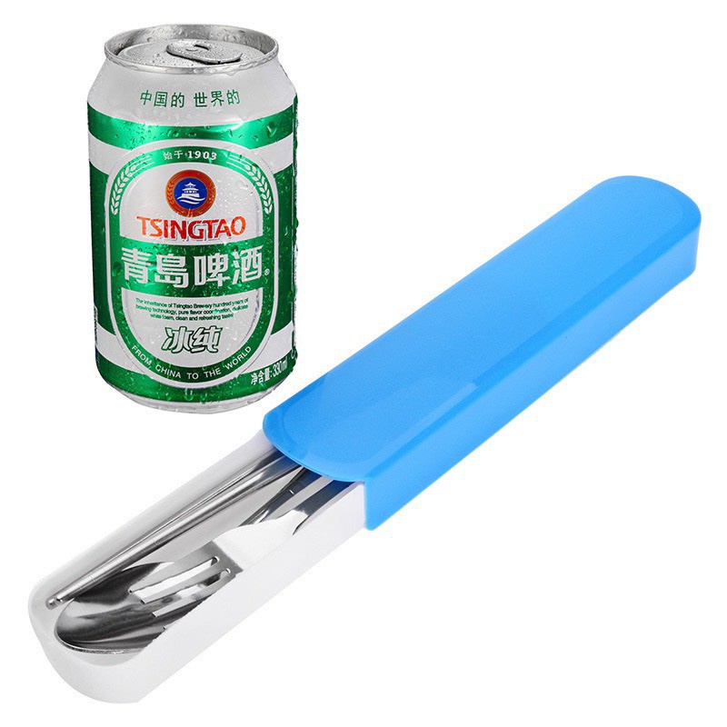 Bộ Muỗng Đũa Nĩa Thìa Inox Cho Dân Văn Phòng, Sinh Viên, Đi Picnic Dã Ngoại ( Có Hộp) 88085 SHOP SIÊU RẺ