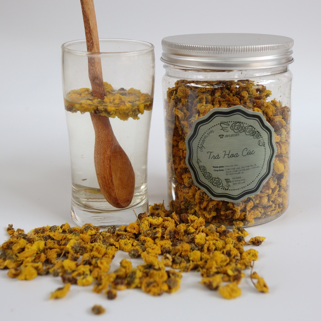 Trà Hoa Cúc Chi Vàng Nhỏ 150G Sấy Lạnh Nguyên Bông Giúp Ngủ Ngon, Thải Độc