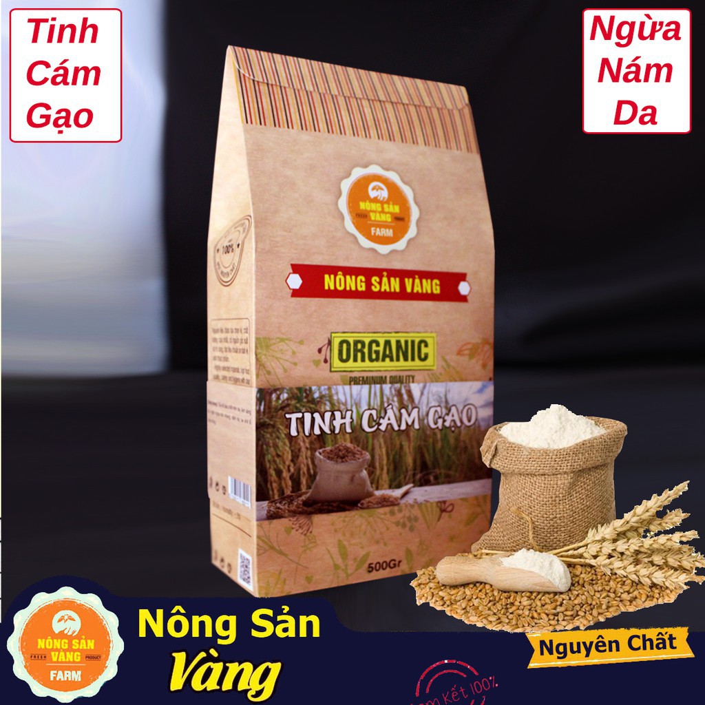 [Hot]Tinh Cám Gạo Nguyên Chất 500gr - Nông Sản Vàng