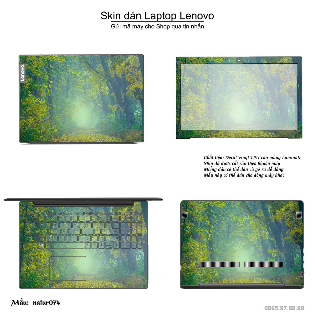 Skin dán Laptop Lenovo in hình thiên nhiên _nhiều mẫu 3 (inbox mã máy cho Shop)