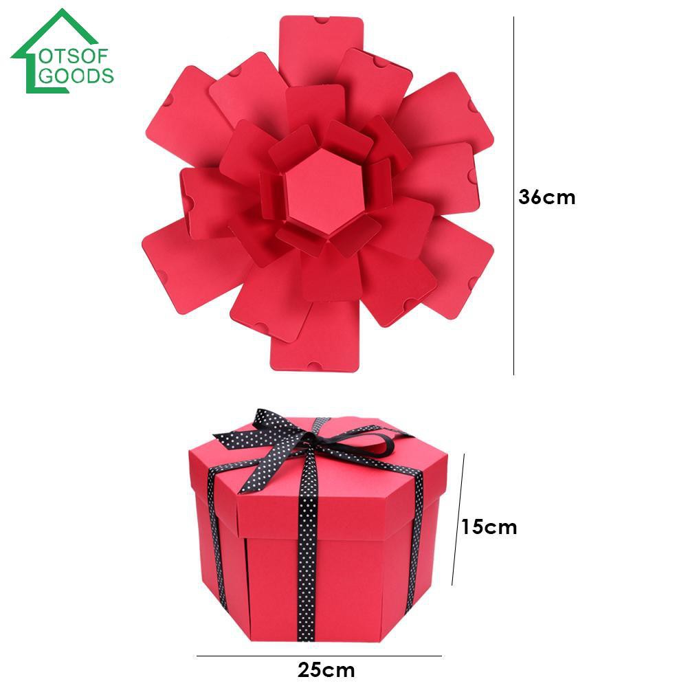 Hộp đựng quà hình lục giác thiết kế độc đáo dùng trang trí DIY