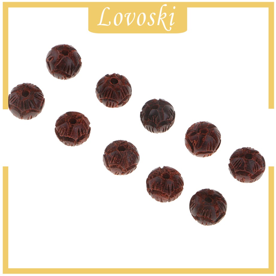 Chuỗi Hạt Gỗ Đàn Hương Hình Hoa Sen 6 / 8 / 10mm