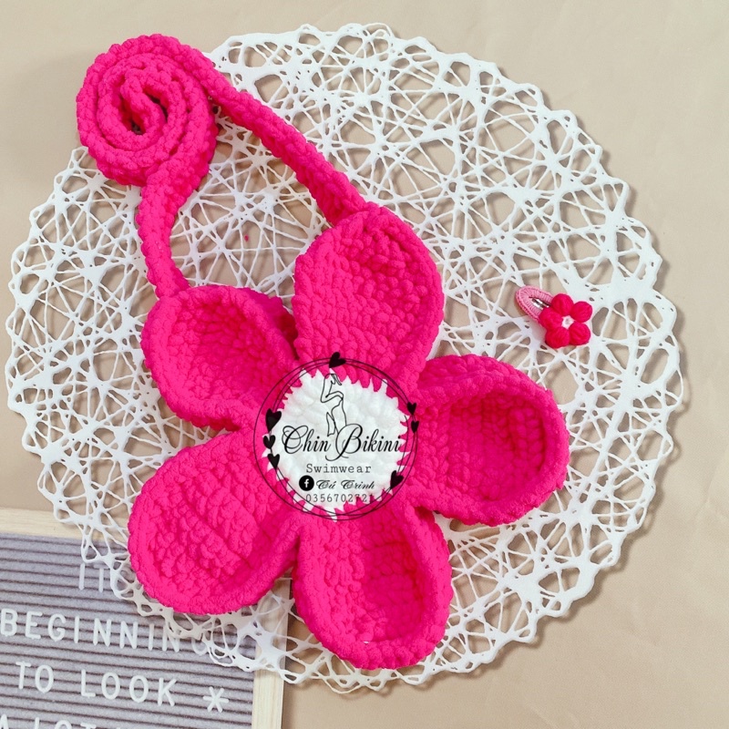 Túi len bông hoa cúc - BLOOM FLOWER BAG