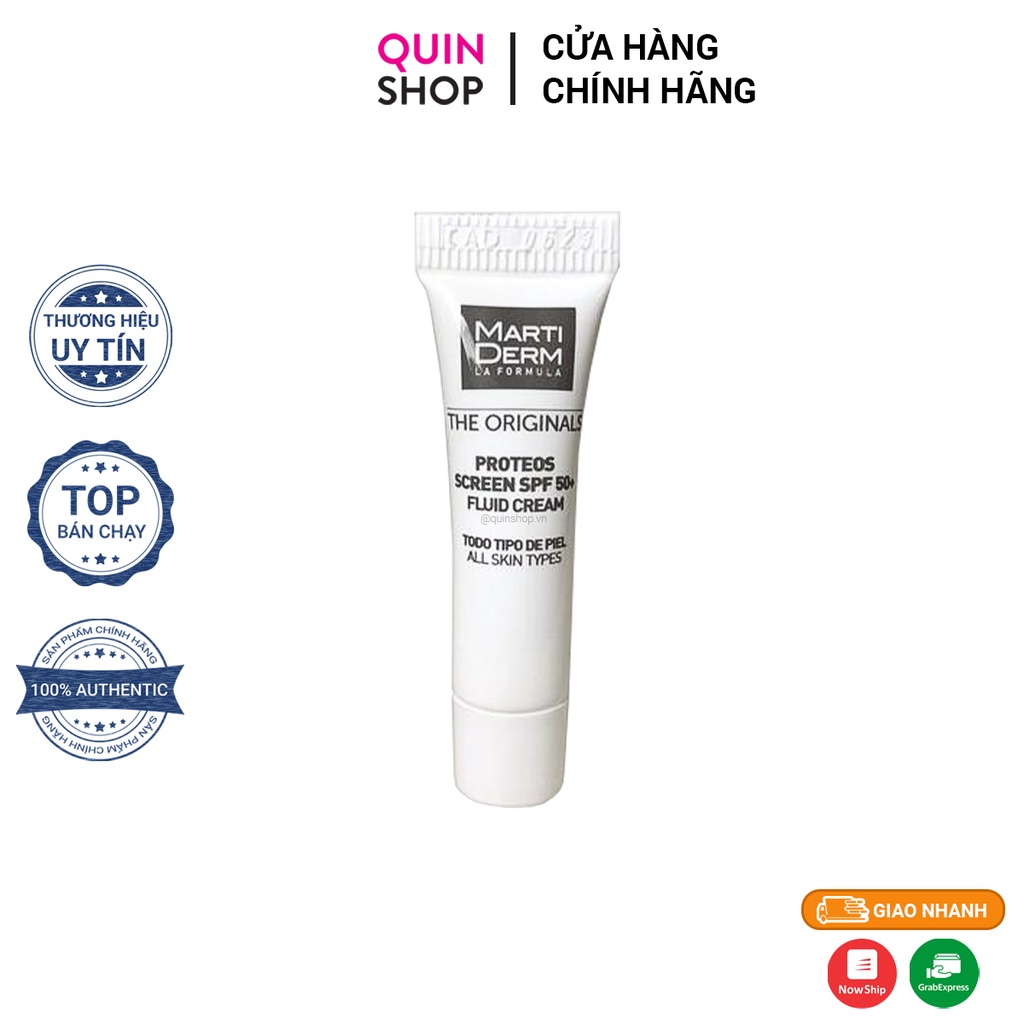 Kem Chống Nắng MartiDerm The Originals Proteos Screen SPF50+ Fluid Cream