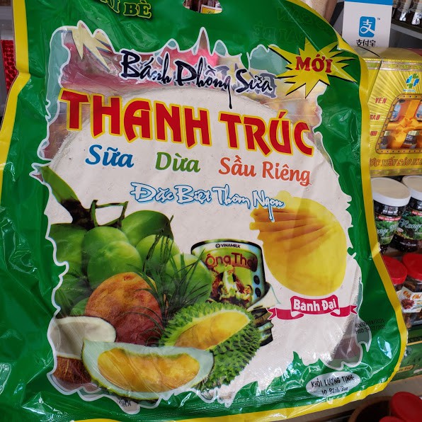 🥧🍞 Bánh Phồng sữa dừa sầu riêng Thanh Trúc, bánh đại 300 gram - Seavy 🥧🍞