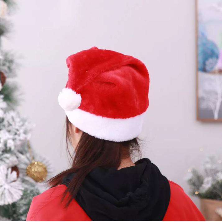 Mũ ông già Noel, mũ Noel hóa trang giáng sinh, chất liệu nỉ không phai màu.