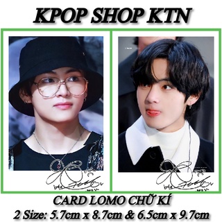 Sét card chữ kí v bts