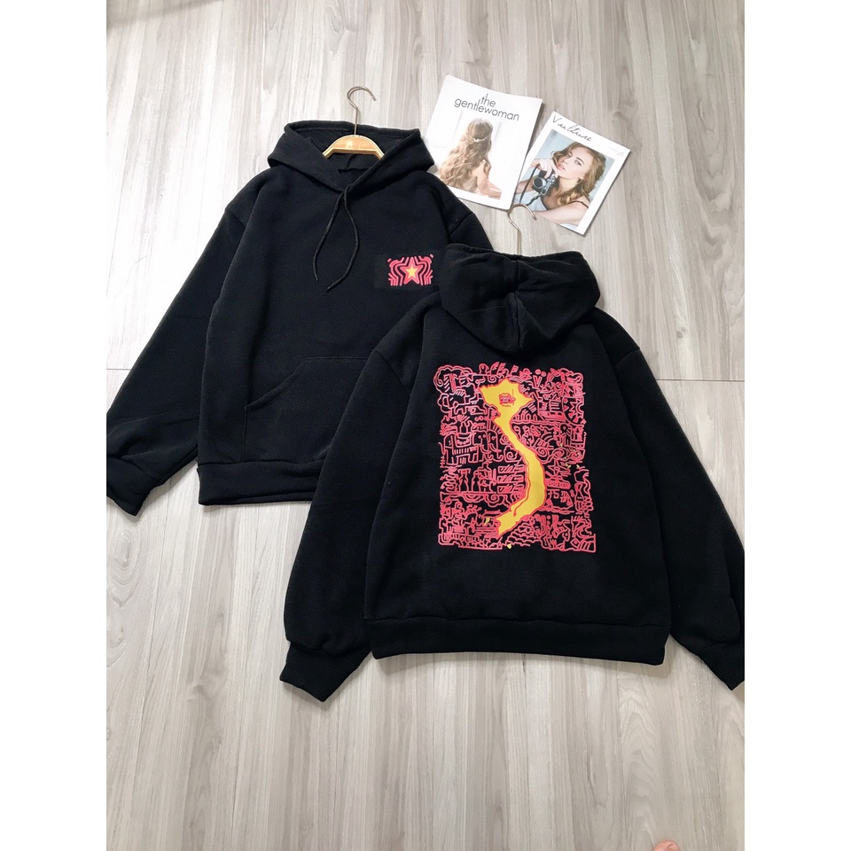 Áo Hoodie Mê Cung Sử Việt Hình in 5D to đẹp,Áo Nam Nữ Chất nỉ cotton  Fom áo to thụng  Siêu hót