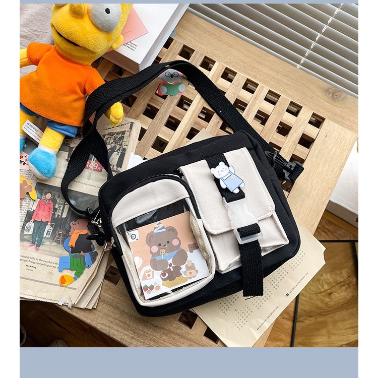 Túi đeo chéo nữ mini HAZIN chống nước cao cấp nhỏ basic đựng điện thoại phụ kiện nhỏ đi chơi
