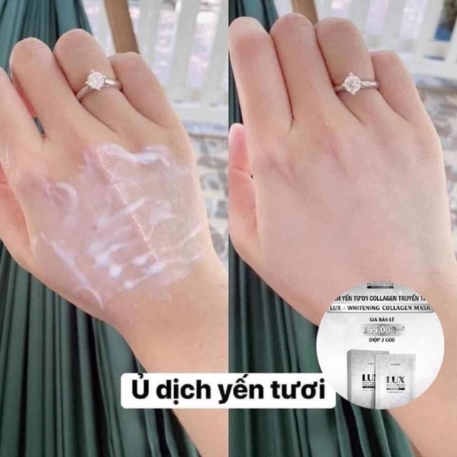 Ủ TRẮNG BODY COLLAGEN YẾN TƯƠI LUX