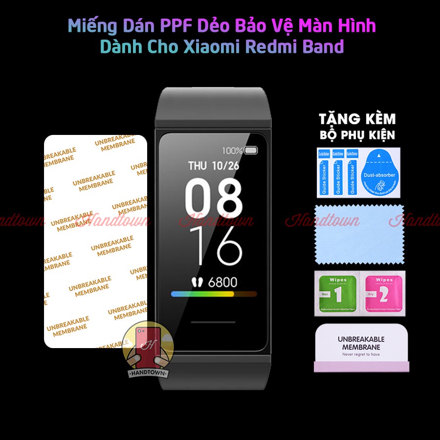 Miếng Dán Màn Hình PPF Xiaomi Redmi Band Kính Cường Lực Dẻo Đồng hồ thông minh Chống Xước Bảo Vệ Mặt Đồng Hồ