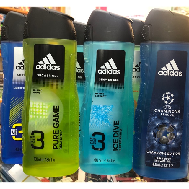 Sữa tắm Adidas 3in1 men 400ml,250ml